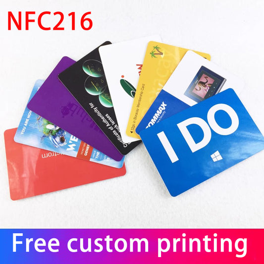 Free Custom Logo NTAG216 NFC Cards | Blank NFC Tags 888KB Memory, Printable Surface - Compatible with TagMo & All NFC Devices